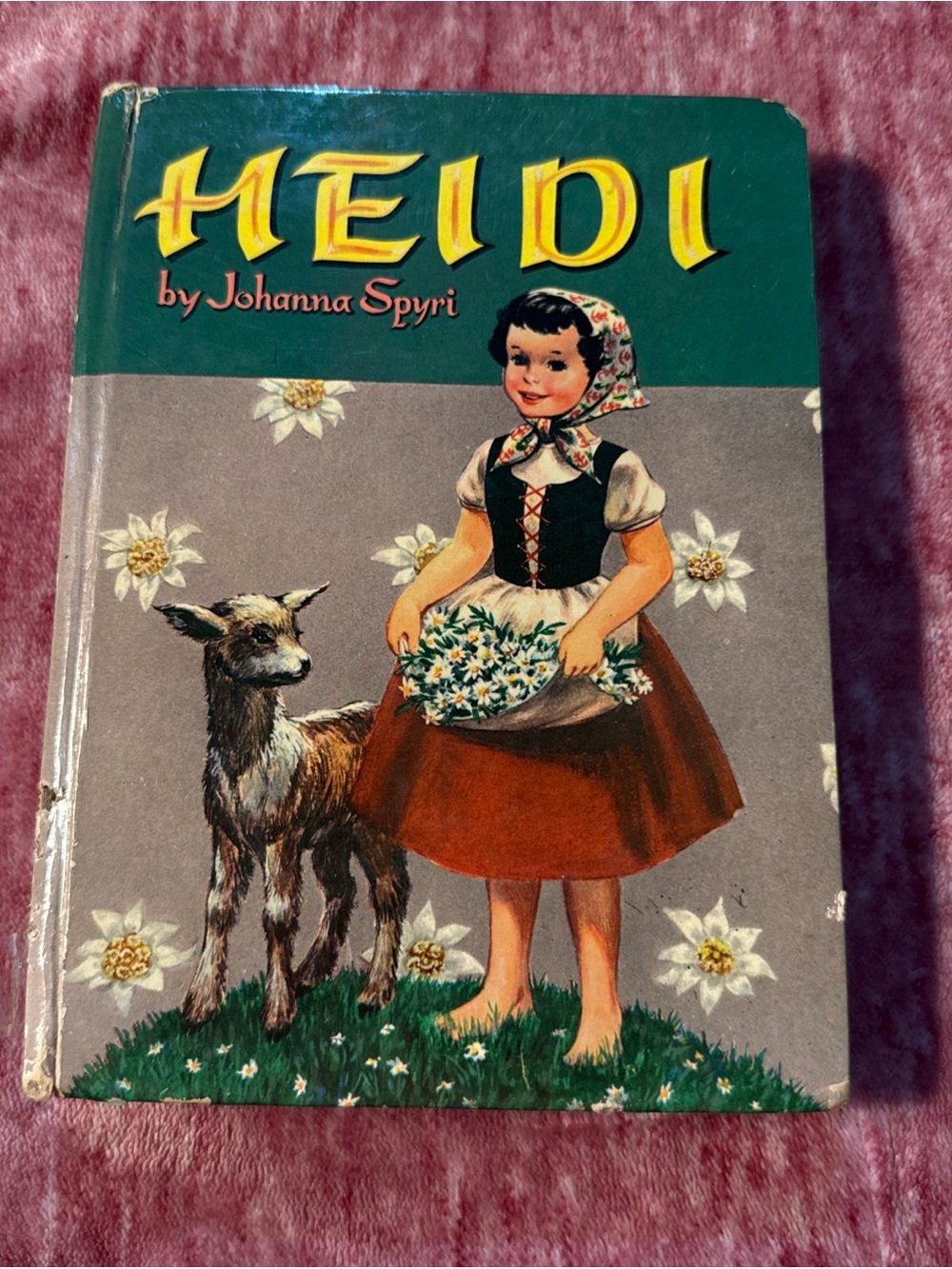 Heidi Johanna Spyri Hardback Book Vintage Whitman Publishing 1950s